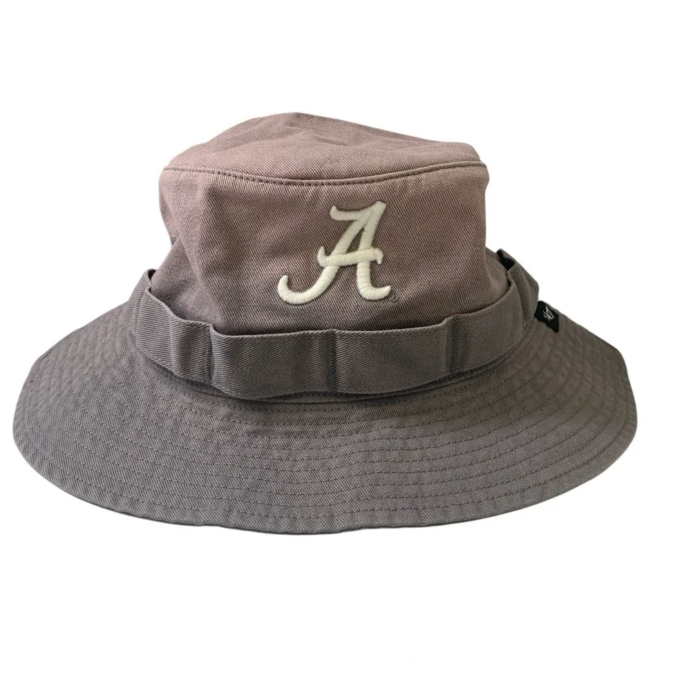'47 Brand Alabama Crimson Tide Buxton Gray Bucket Hat Cap OSFM